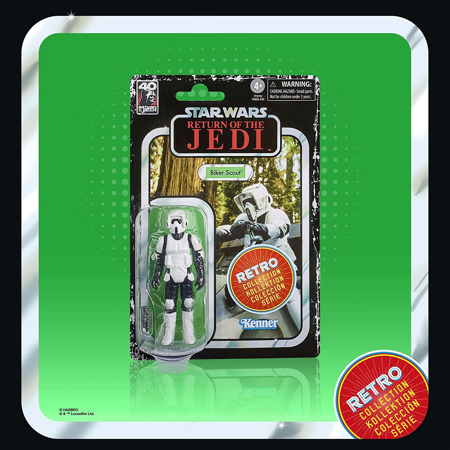 Star Wars The Retro Collection Biker Scout Includes Protective Case