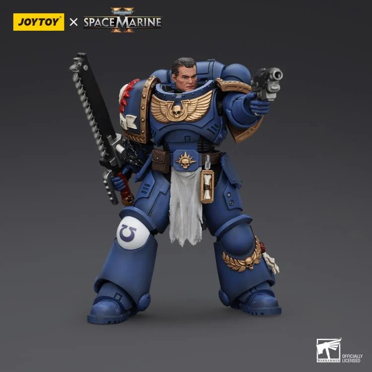 Joytoy Warhammer K Space Marine Ultramarines Lieutenant Titus Cm