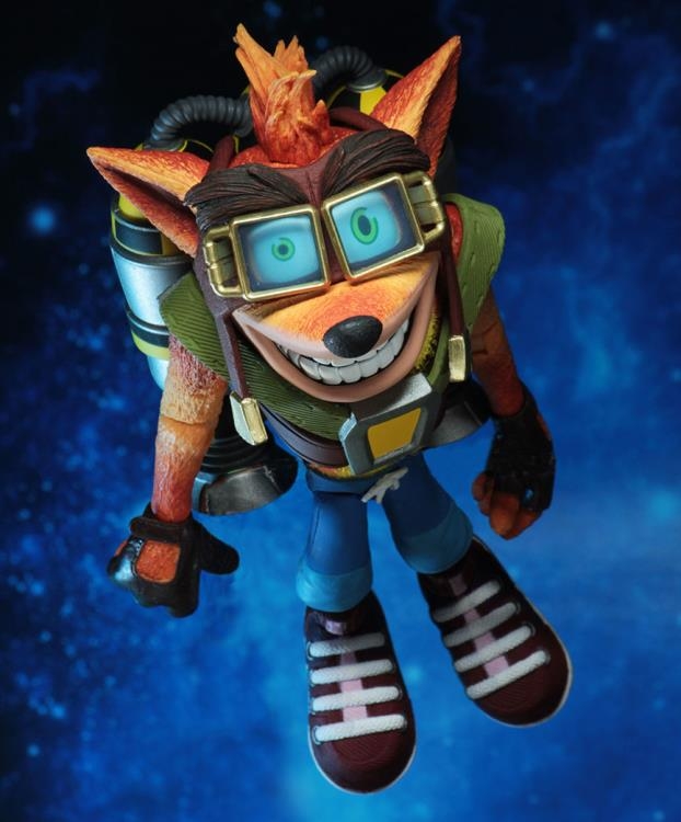 NECA Crash Bandicoot Jetpack Crash Action Figure