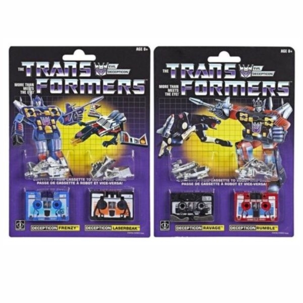 Transformers G1 Reissue 2 Pack Set of 2 Ravage, Rumble, Frenzy ...