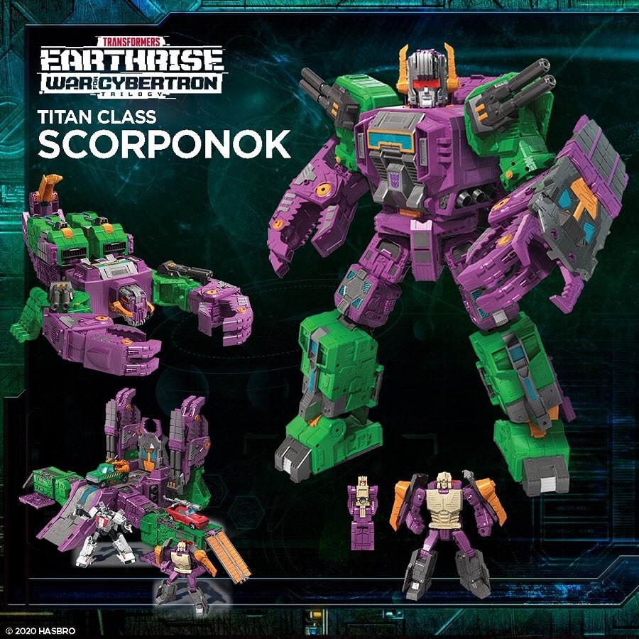 Transformers War For Cybertron Earthrise Titan Scorponok (Reissue ...