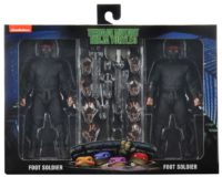 NECA Teenage Mutant Ninja Turtles 1990 Movie Foot Soldier 2 Pack with Weapons Rack