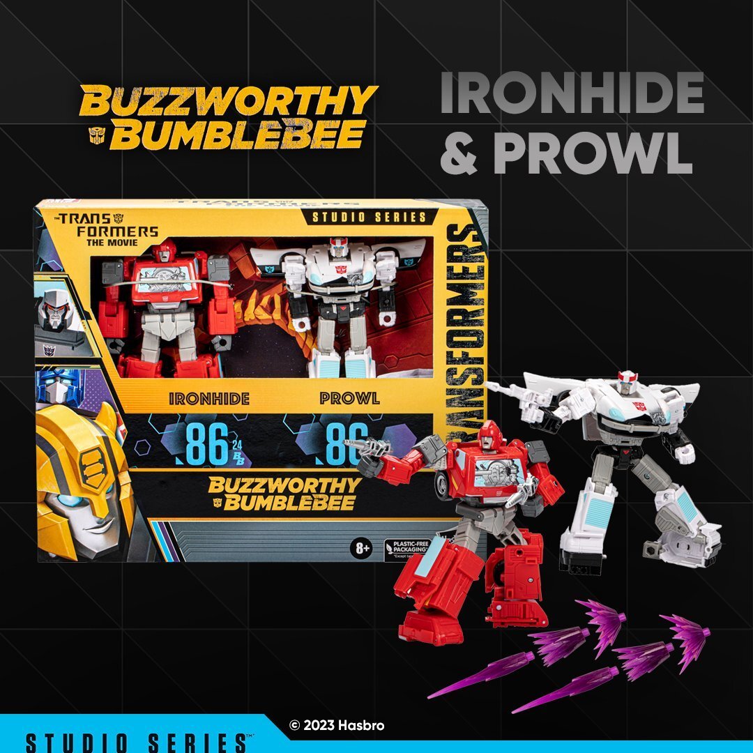 Transformers The Movie Studio Series Ironhide Prowl Buzzworthy Bumblebee  New 8+