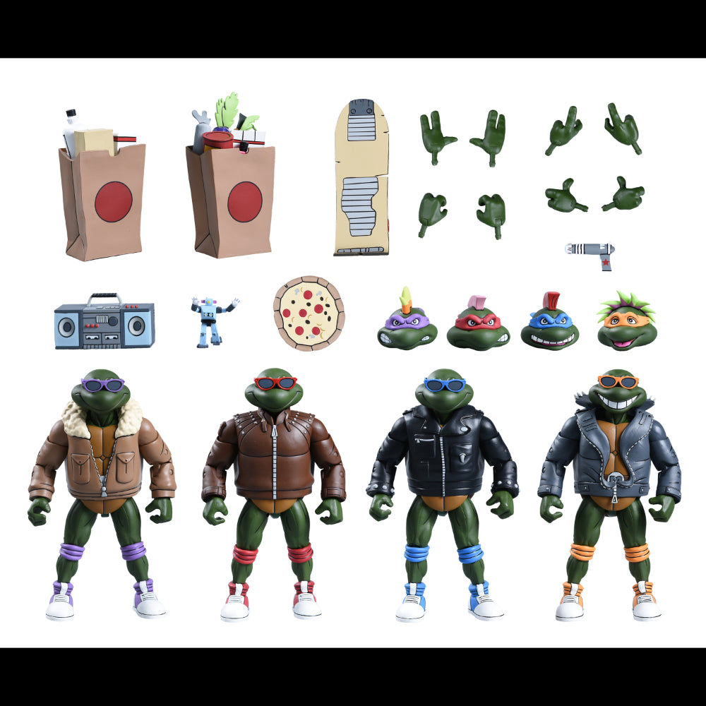 NECA Haulathon Teenage Mutant Ninja Turtles Punk Turtles 4 Pack – Kapow ...