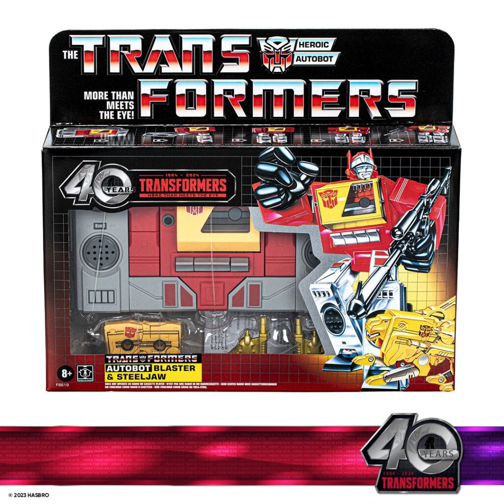 Transformers 40th Anniversary G1 Blaster and Steeljaw Kapow Toys