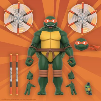 Super7 Teenage Mutant Ninja Turtles 2003 Michelangelo Ultimates Action Figure