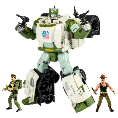 Transformers X G.I.Joe Kup ( Triple T ) With Sgt Slaughter and Leatherneck