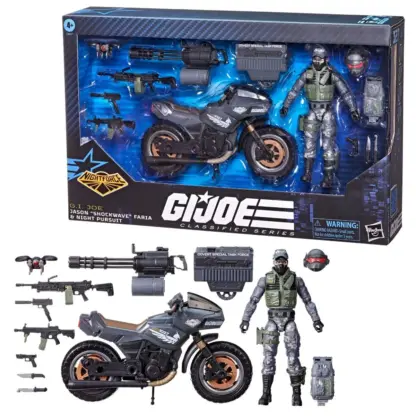 G.I.Joe Classified Nightforce Shockwave and Pursuit Cycle