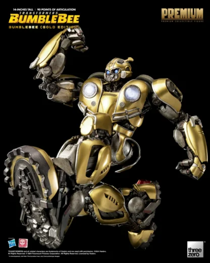 Threezero Transformers Bumblebee PREMIUM Gold Bumblebee Figure