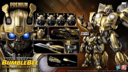 Threezero Transformers Bumblebee PREMIUM Gold Bumblebee Figure