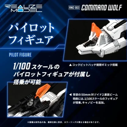 Takara Tomy Zoids Realise Model RM-003 Command Wolf 1/100 Scale Kit