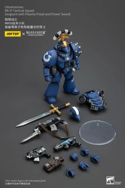 JoyToy The Horus Heresy Ultramarines MKVI Tactical Squad Sergeant with Plasma Pistol and Power Sword