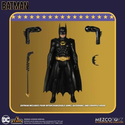 Mezco 5 Points Batman (1989) Action Figures Set of 3