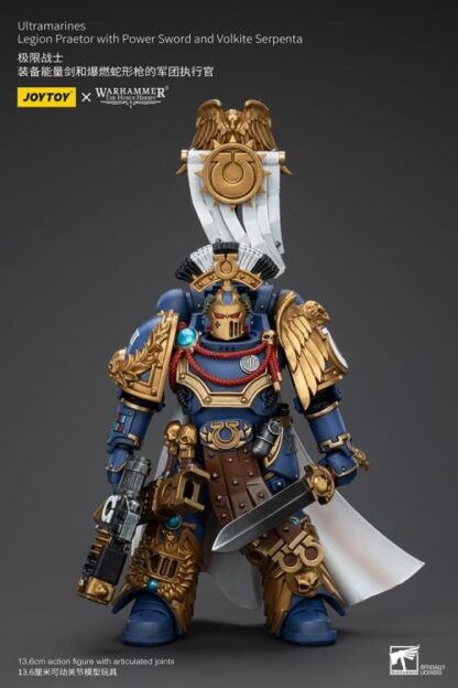 JoyToy Warhammer The Horus Heresy Ultramarines Legion Praetor with Power Sword and Volkite Serpenta